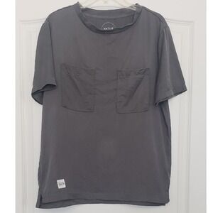 Native Youth England‎ Menswear Gray Pocket T-Shirt Casual Short Sleeve Top